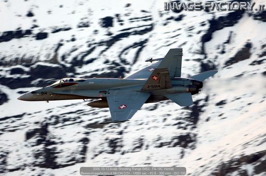 2005-10-12 Axalp Shooting Range 0453 - FA-18C Hornet
